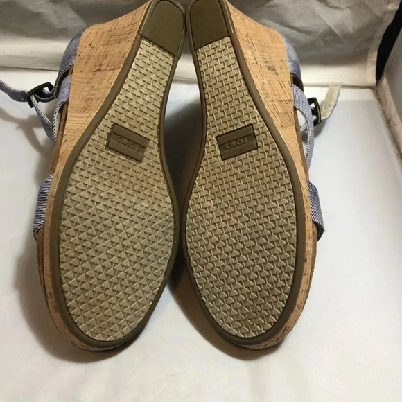 TOMS Clarissa Wedges size 9.5 - Picture 5 of 5